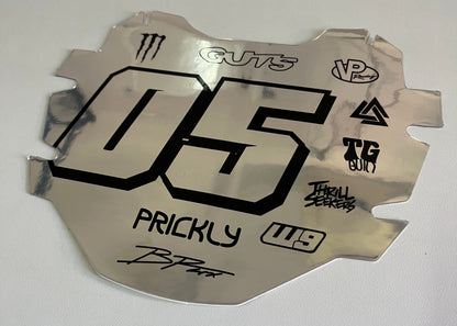 Custom Stock/ODI Dirt Bike Front Number Plate Graphics Decal