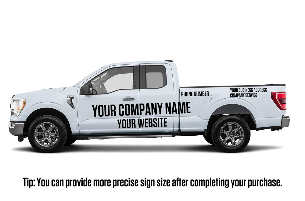 Custom Business Truck Signs Decals And 3M Vinyl Lettering Sticker